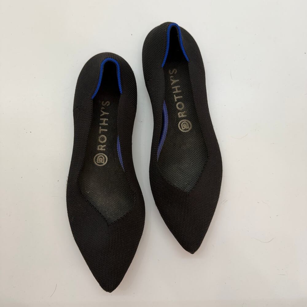 Rothy's Black The Point Flat 8.5